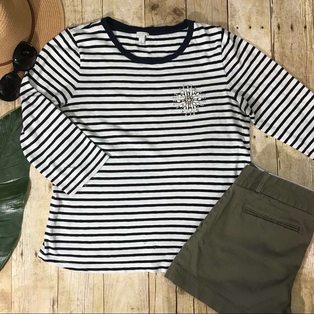 J. Crew stripped shirt